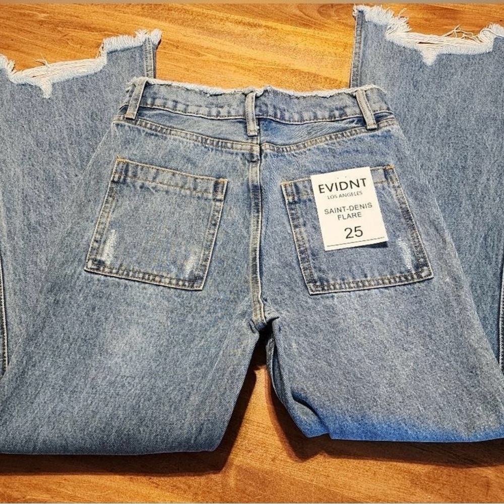 EVIDNT Women's Blue Flare Jeans